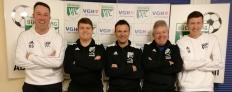 VfL-Nachwuchstrainer Leistungsbereich 2020/21:v.l.n.r. Oliver Schmöe, Marc-Oliver Brandt, Stefan Dakic, Mathias Scholz, Lennart Meyer