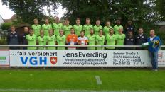 Die U-23 der Saison 2017/18 mit Sponsor Jens Everding 