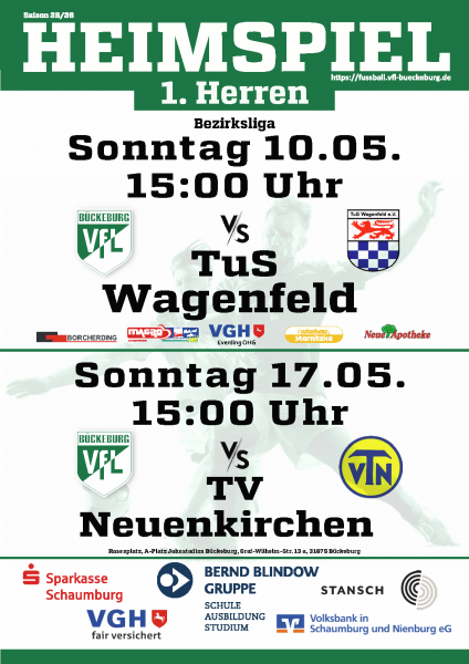 Heimspiele der Herren im Jahnstadion