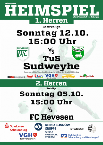 Heimspiele Herren im Jahnstadion