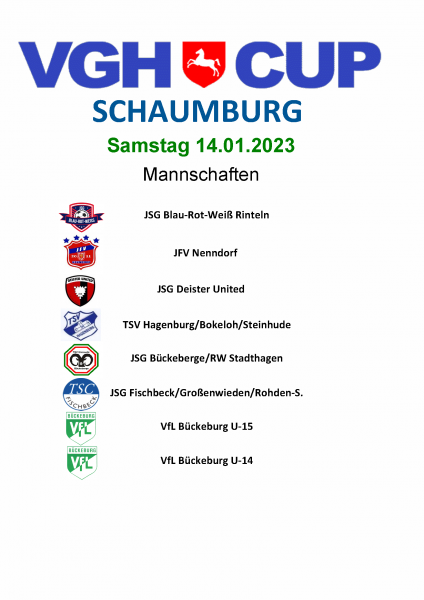 Die Teilnehmer des 18. VGH-Schaumburg-Cups